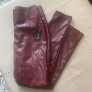 DONATED I. N.C  leather like pleather Pants Sz 6 skinny ponte pant